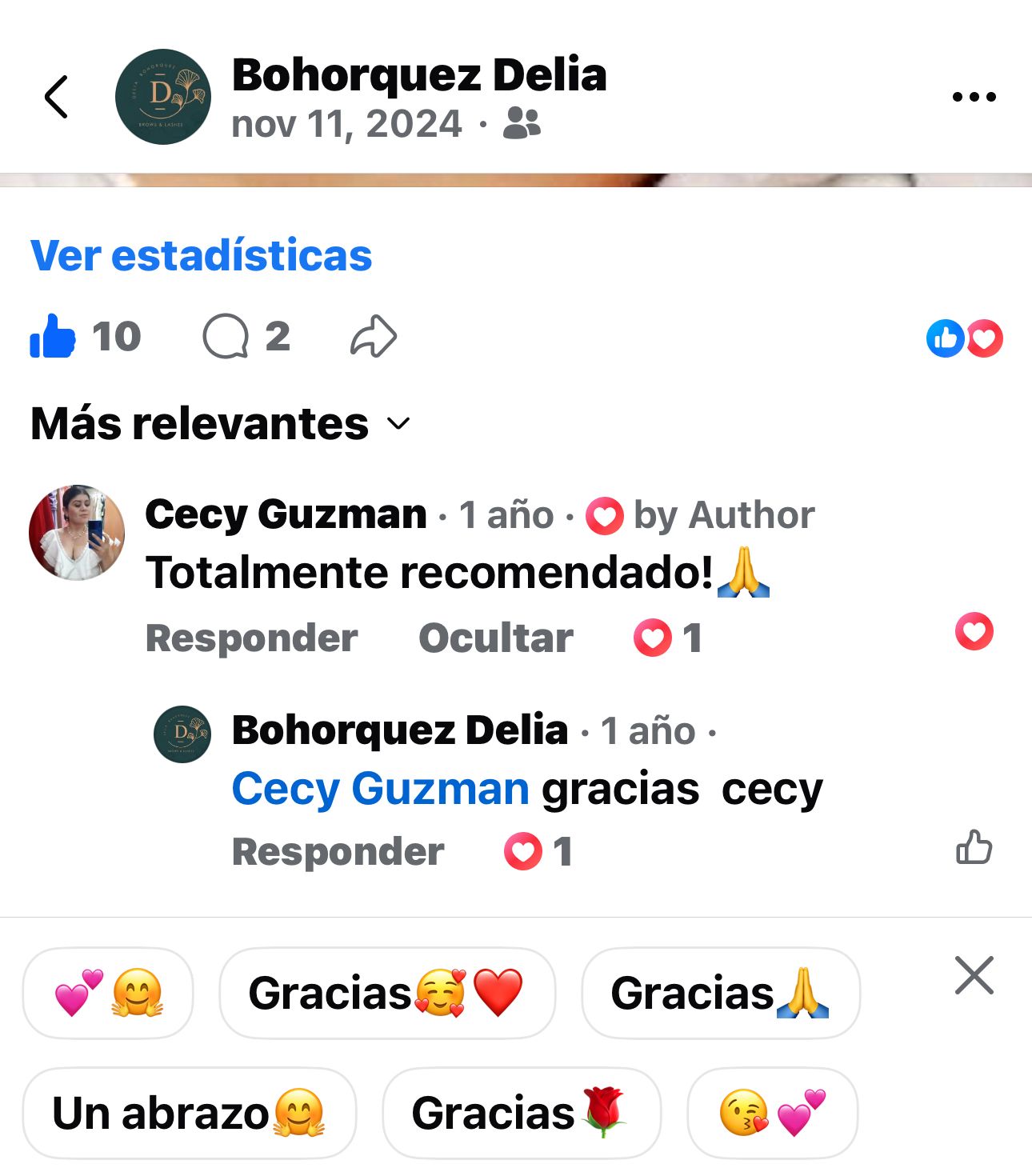 Testimonio de cliente real